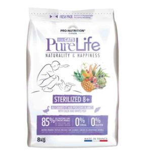Pure Life Chat Sterilized 8+  8Kg