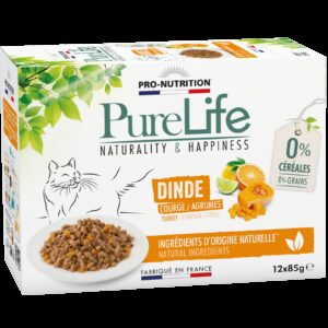 Pure Life Chat Wet Dinde 12 X 85Gr