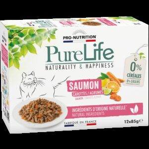 Pure Life Chat Wet Saumon 12 X 85Gr