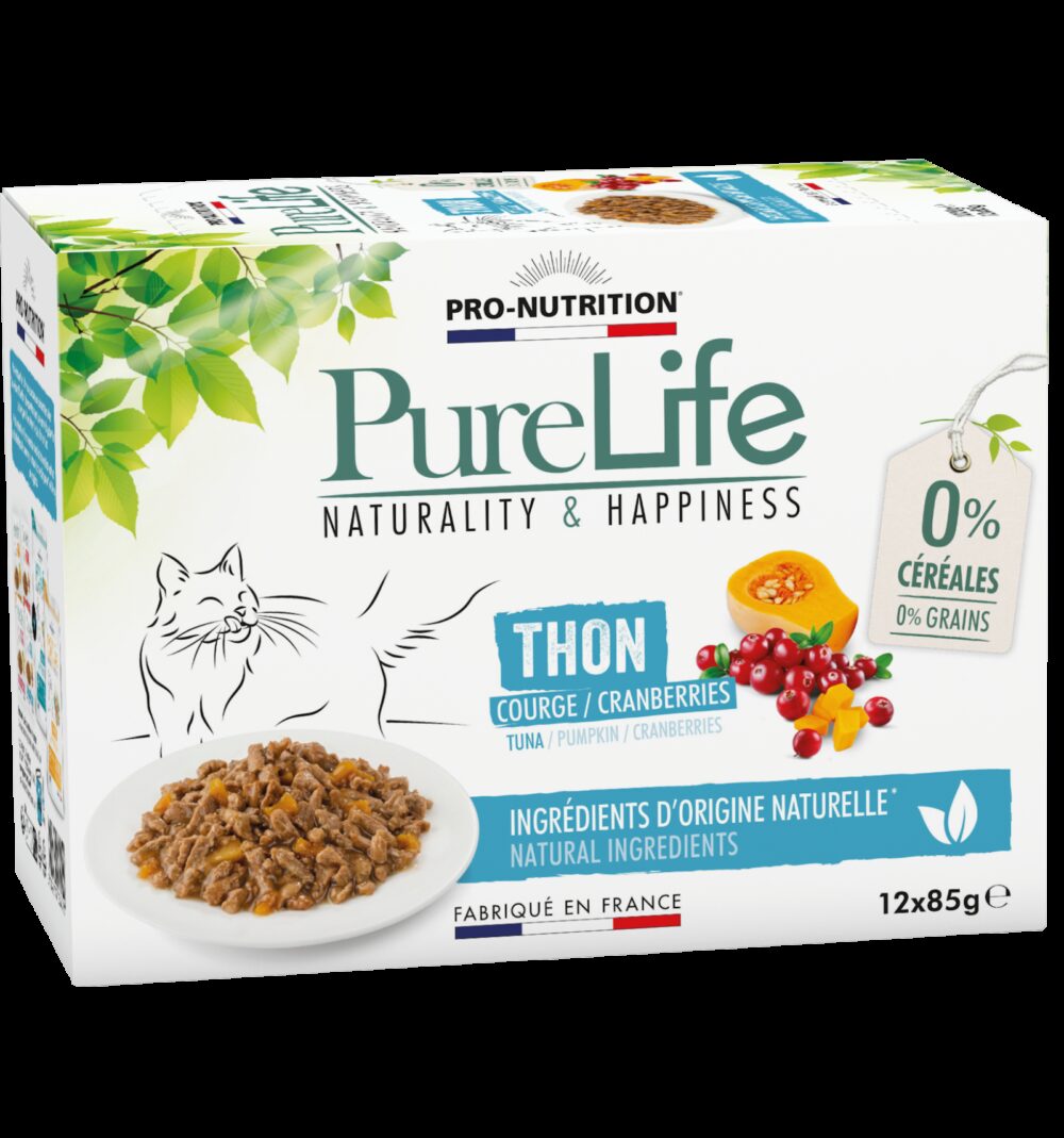 Pure Life Chat Wet Thon 12 X 85Gr