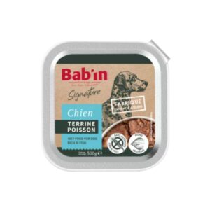 Bab'in Terrine Chien Adulte Poisson 1X300G