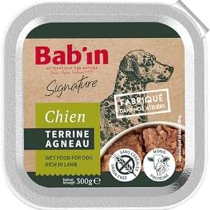 Bab'in Terrine Chien Adulte Agneau 1X300G