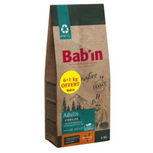Bab'in Signature Chat Adulte Sterilise Poulet 6 Kg + 1Kg